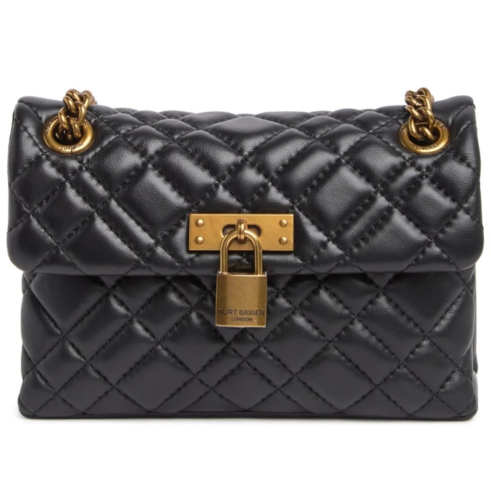 Kurt Geiger London Bag Women's Black Leather Mini Brixton Lock Bag